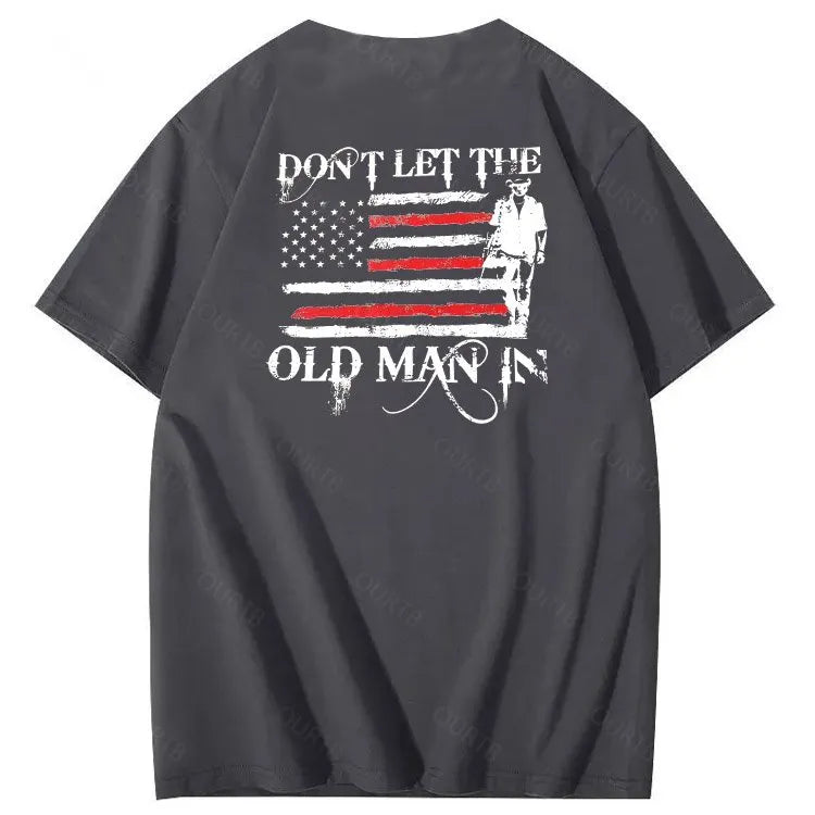 Don't Let The Old Man In Pattern 100&Cotton Print T-Shirt