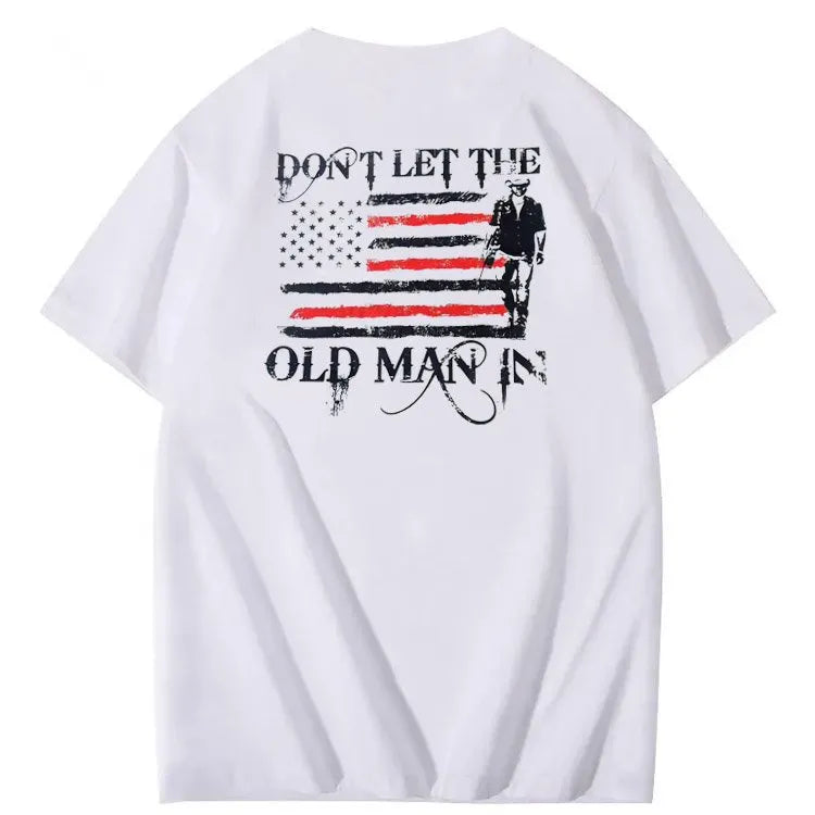 Don't Let The Old Man In Pattern 100&Cotton Print T-Shirt