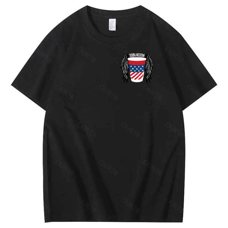 Put A Boot In Your Ass Pattern 100&Cotton Print T-Shirt