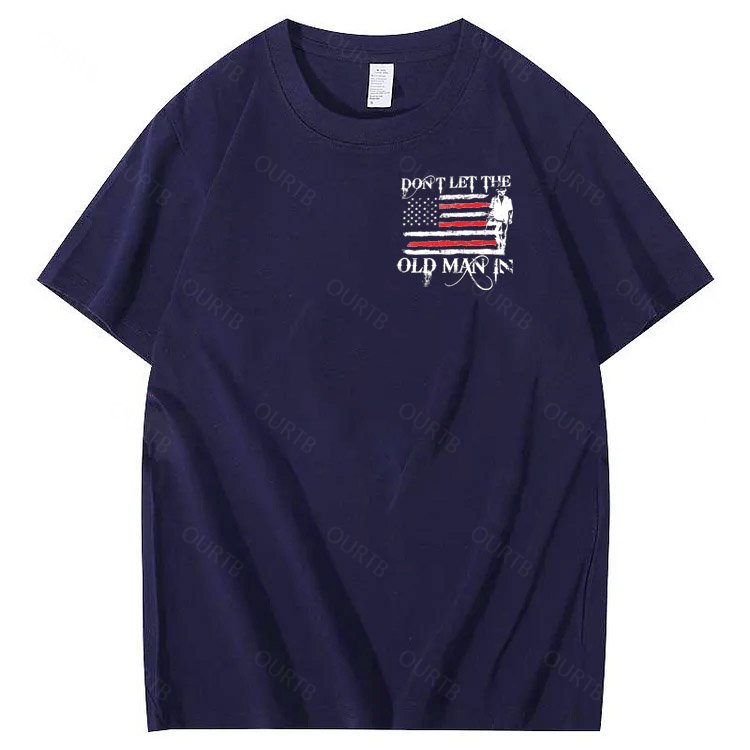 Don't Let The Old Man In Pattern 100&Cotton Print T-Shirt