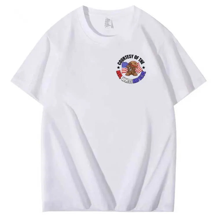 We'll Put A Boot In Your Ass  Pattern Print 100%Cotton T-Shirt