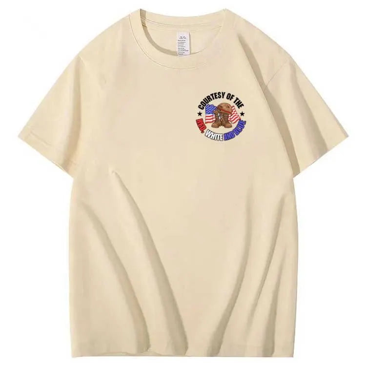 We'll Put A Boot In Your Ass  Pattern Print 100%Cotton T-Shirt
