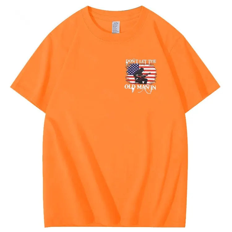 Don't Let The Old Man In  Funny Pattern 100&Cotton Print T-Shirt