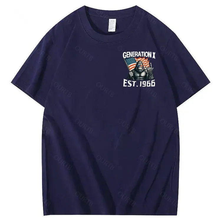 Walk Away I Am A Grumpy Old Man America BigFoot Gen X 100% Cotton T-Shirt