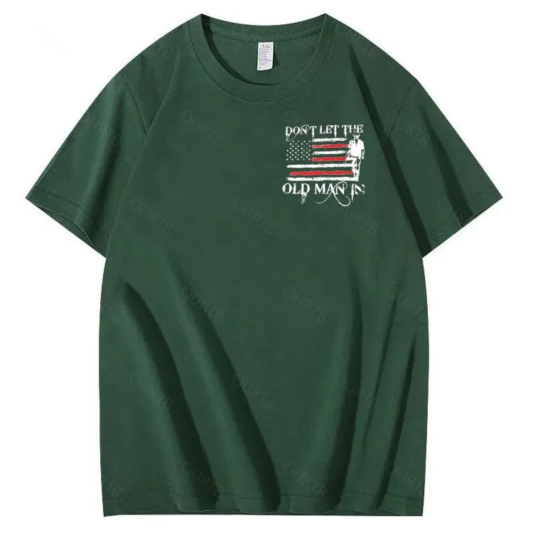 Don't Let The Old Man In Pattern 100&Cotton Print T-Shirt