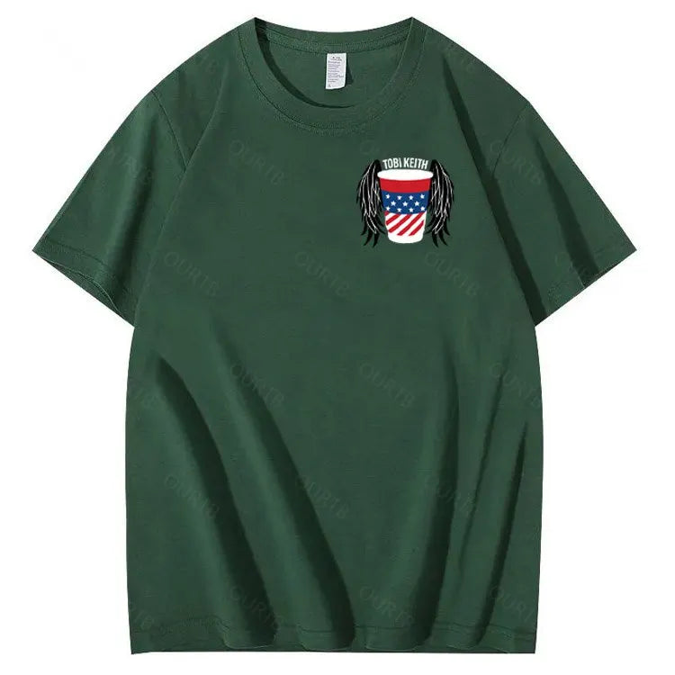 Put A Boot In Your Ass Pattern 100&Cotton Print T-Shirt