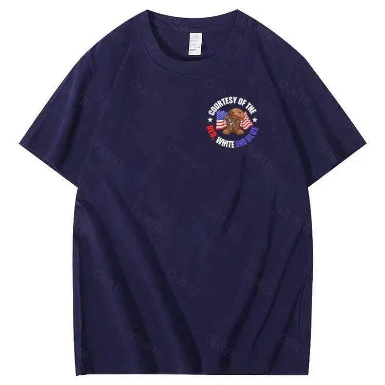 We'll Put A Boot In Your Ass  Pattern Print 100%Cotton T-Shirt