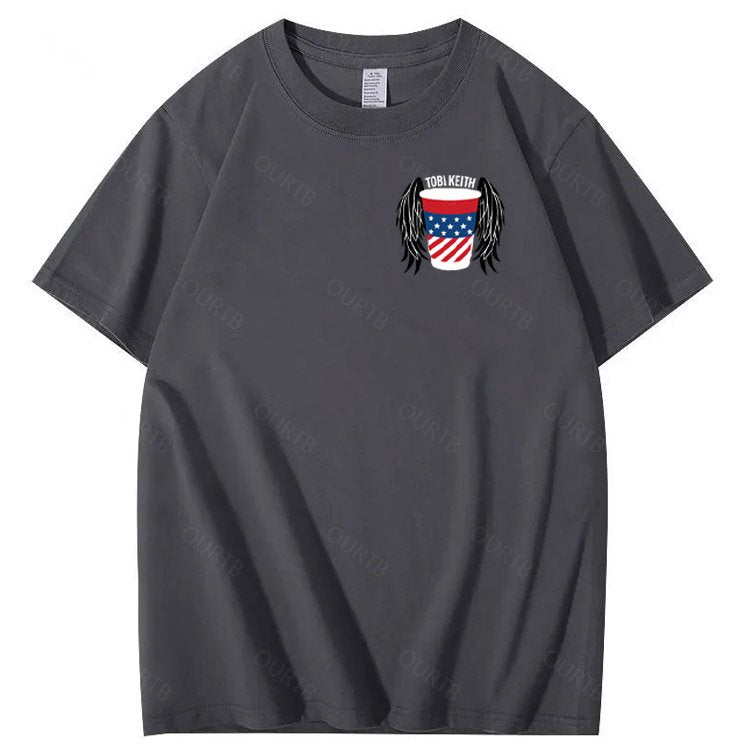Put A Boot In Your Ass Pattern 100&Cotton Print T-Shirt