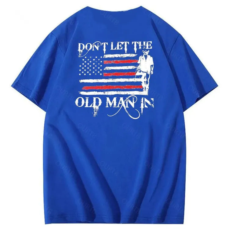 Don't Let The Old Man In Pattern 100&Cotton Print T-Shirt