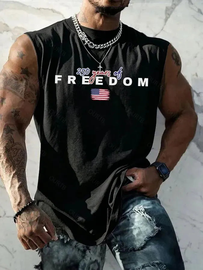 Men'S Sleeveless Casual Cotton And Linen T-Shirt