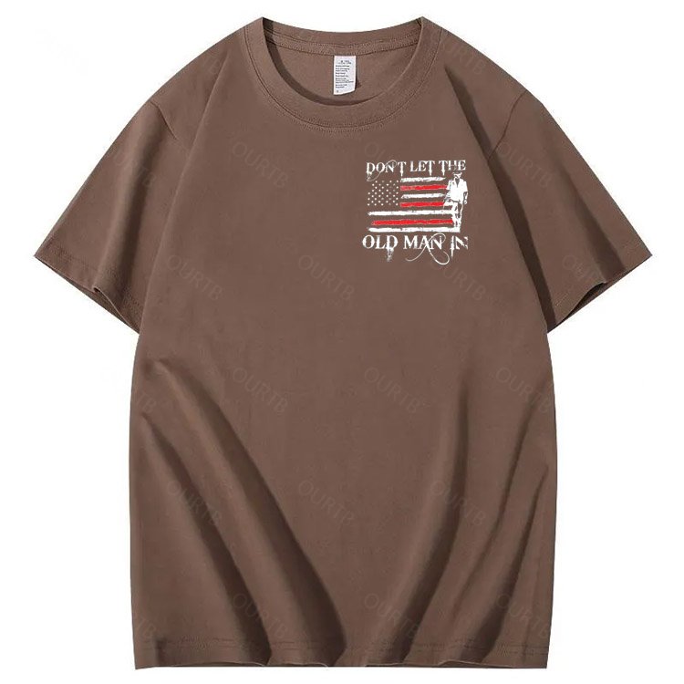 Don't Let The Old Man In Pattern 100&Cotton Print T-Shirt