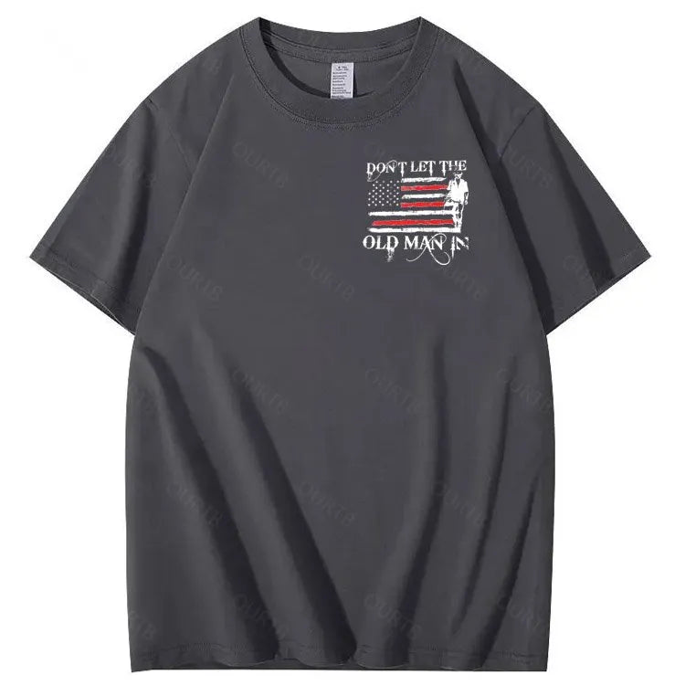 Don't Let The Old Man In Pattern 100&Cotton Print T-Shirt