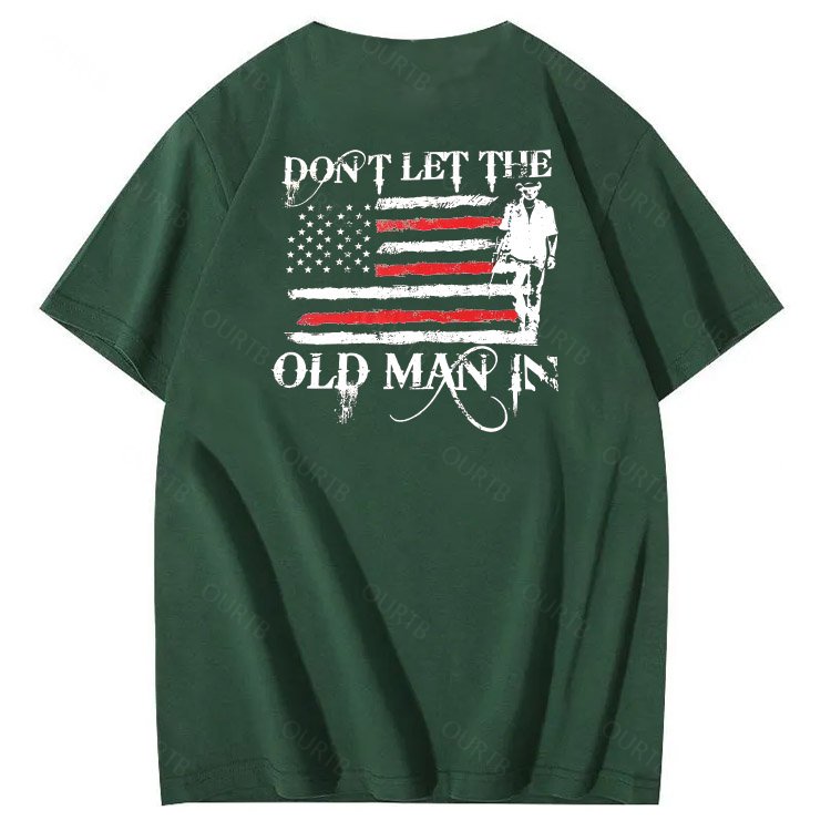 Don't Let The Old Man In Pattern 100&Cotton Print T-Shirt