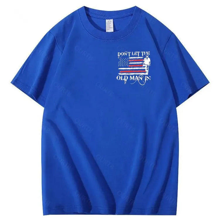 Don't Let The Old Man In Pattern 100&Cotton Print T-Shirt