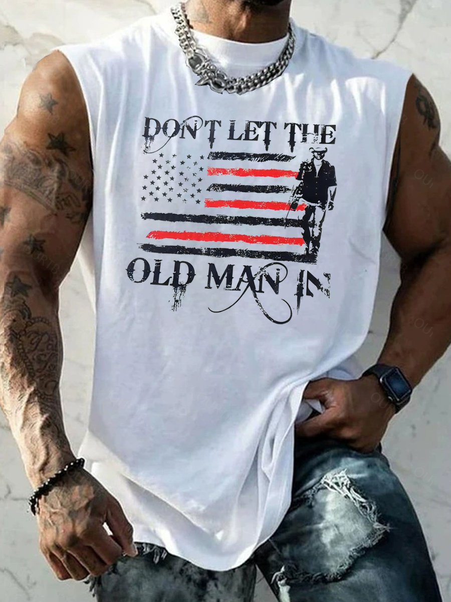 Don't Let The Old Man In  Pattern Print Vest