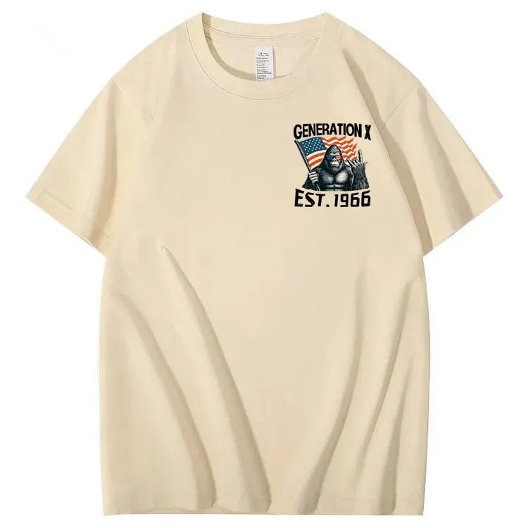 Walk Away I Am A Grumpy Old Man America BigFoot Gen X 100% Cotton T-Shirt
