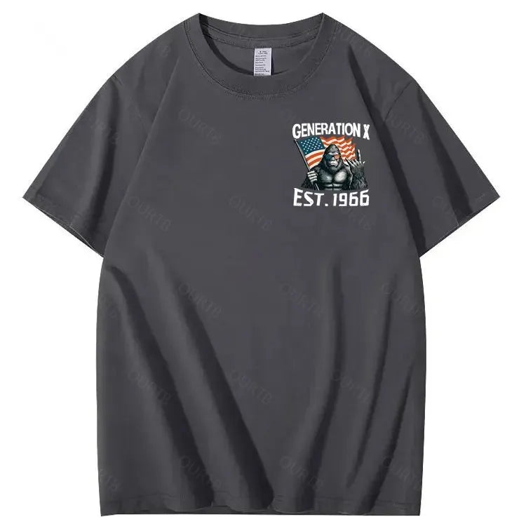 Walk Away I Am A Grumpy Old Man America BigFoot Gen X 100% Cotton T-Shirt